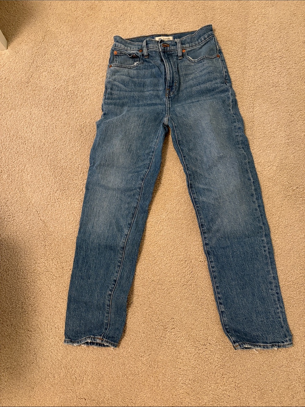 Madewell Vintage-Inspired Straight Leg Jeans in Blue
